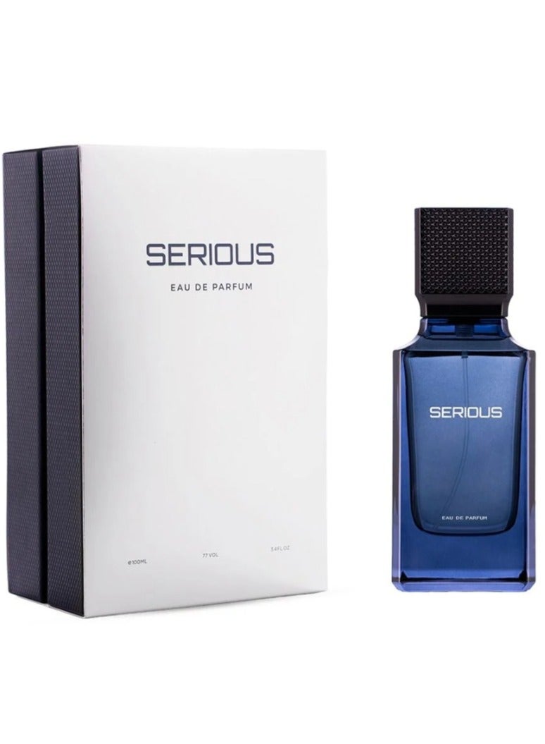 Al Majed Oud Serious For Men by Al Majed Oud 100ml – Luxury Unisex Masculine Fragrance with Petitgrain, Tea & Akigalawood – Long Lasting Bold Scent - Image 2