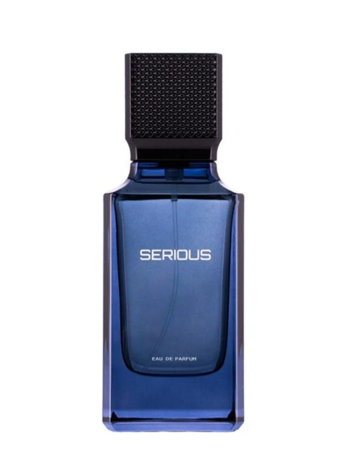 Al Majed Oud Serious For Men by Al Majed Oud 100ml – Luxury Unisex Masculine Fragrance with Petitgrain, Tea & Akigalawood – Long Lasting Bold Scent - Image 1