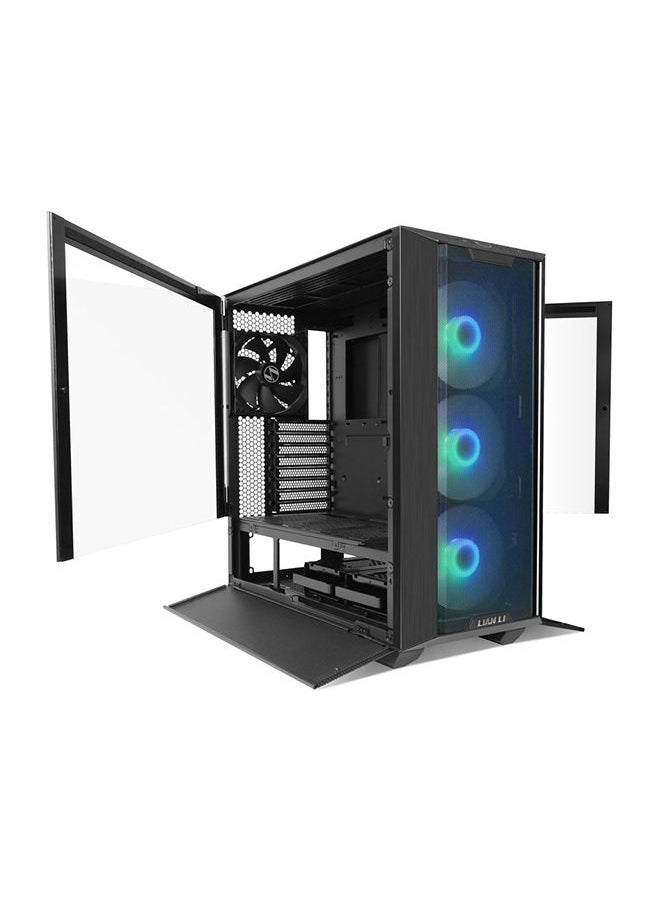 LIAN LI - Lancool III Mesh RGB E-ATX Mid Tower Modular Chassis, 8 Expansion Slots, Tempered Glass Panel, Up To 360mm Fan Support, Equipped With 4x 140 PWM Fans, USB Type C, Black , G99.LAN3RX.00 - Image 1