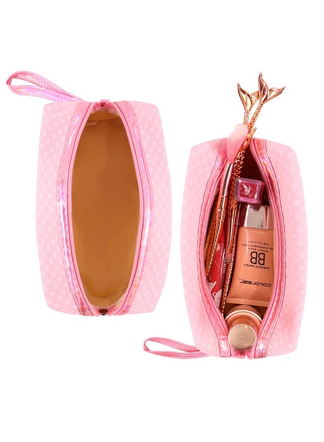 NFI essentials Makeup Pouch Cosmetic Pouch Vanity Case Jewellery Pouch Stationery Pencil Case Travel Organiser Travel Pouch with Detachable Handle - Image 2