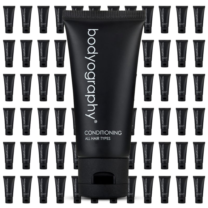 world amenities World Amenities Bodyography  Bulk Conditioner  50 Count 14oz  Lavender Peppermint Mini Travel Size Toiletries 100 Recyclable Tube with Flip Top Cap Suitable for All Hair Types