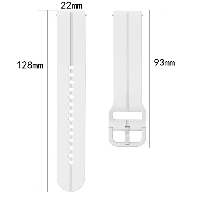 erorex For Amazfit Gtr 2 22Mm  Loop Silicone Watch Band(Grey) - Image 5
