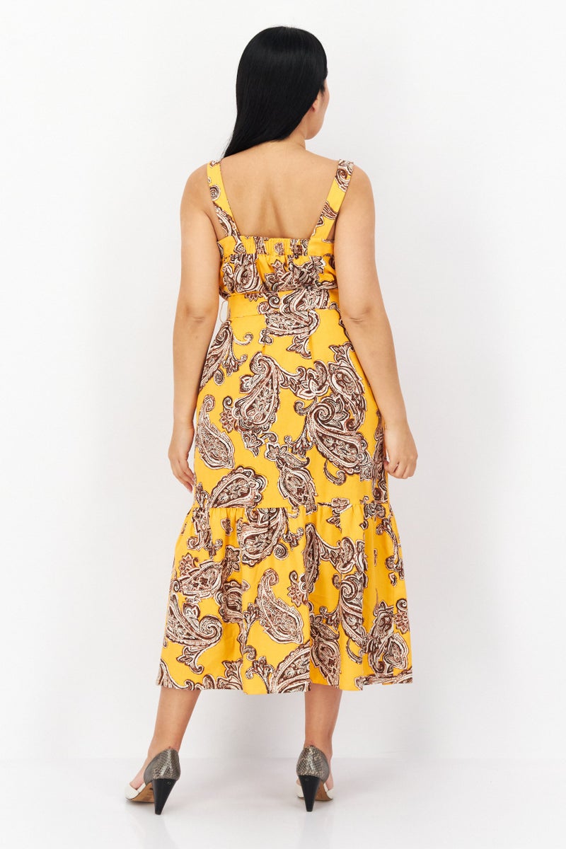 INC Women Floral Pattern Midi Dress, Multicolor - Image 3