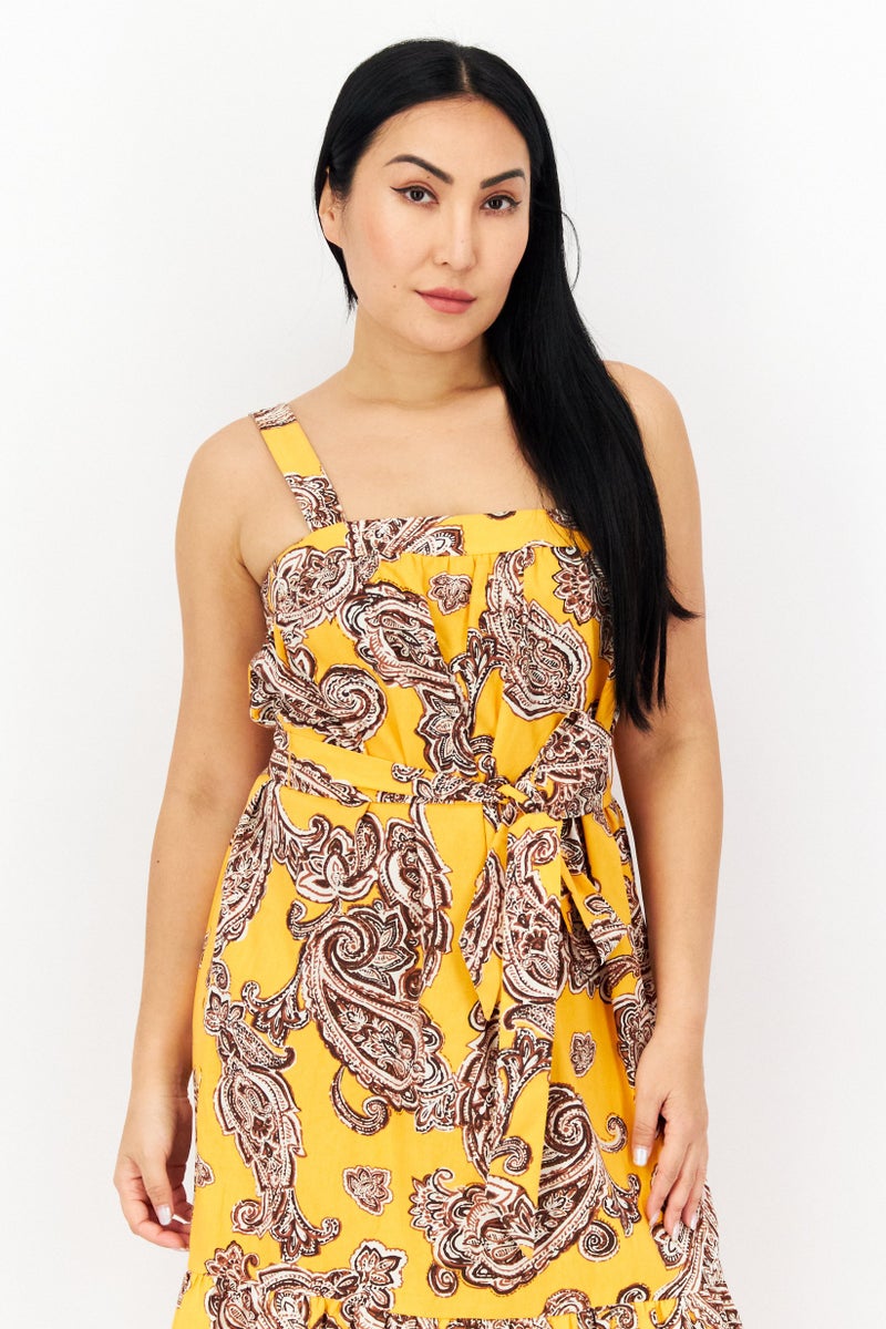 INC Women Floral Pattern Midi Dress, Multicolor - Image 4