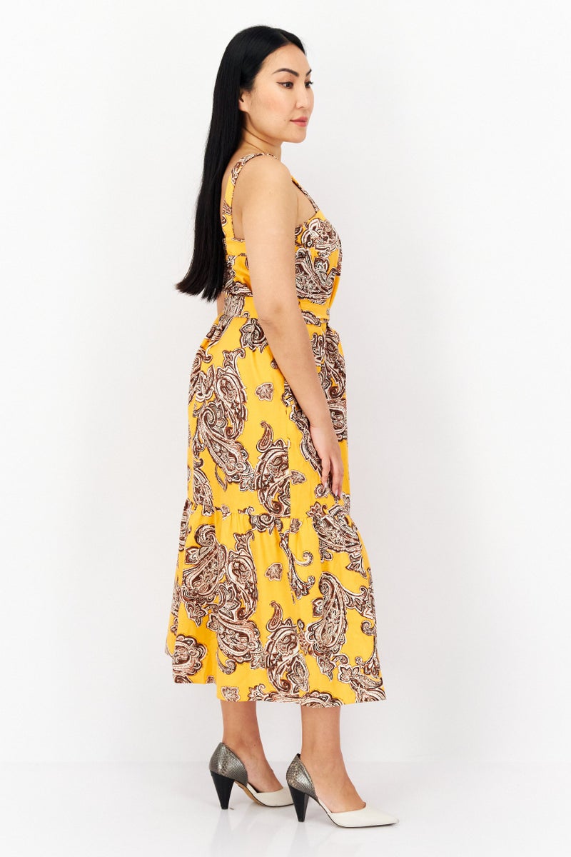 INC Women Floral Pattern Midi Dress, Multicolor - Image 2