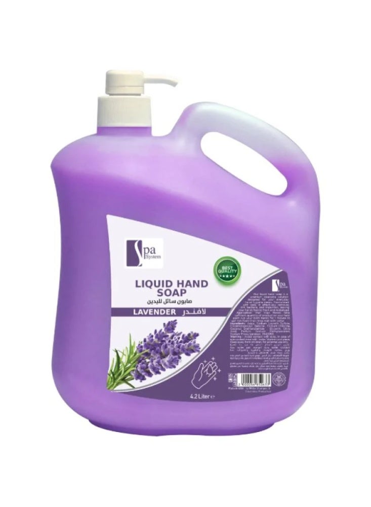 Liquid hand soap with lavender scent 4.2 L