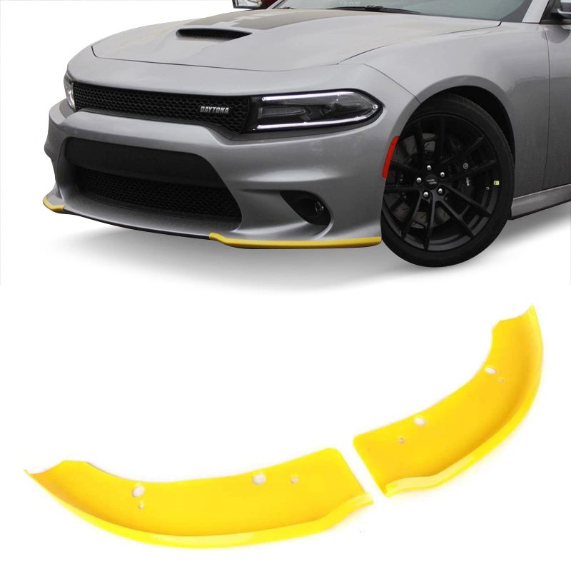 SPORTULI Front Bumper Lip Splitter Protector Replacement for 2015-2024 2025 Dodge Charger Scat Pack/SRT Models and 2019-2023 2024 GT/RT/SCAT Models - Image 1