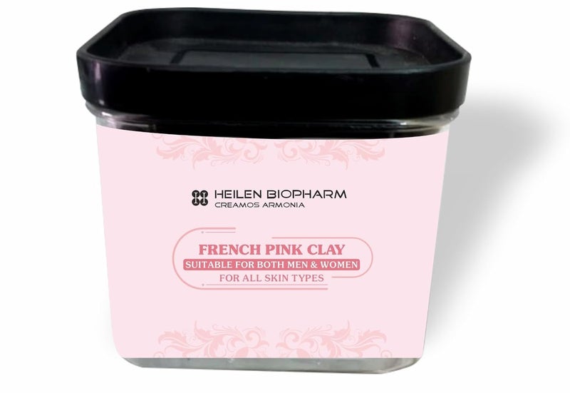 Heilen Biopharm Heilen Biopharm French Pink Clay Powder For Supports Healthy Hydrated Skin  100 g Pack of 1  - Image 1