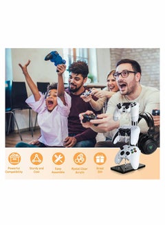 Excefore Gaming Accessories, Controller Holder, Dual Controller Stand, For Ps5 Ps4 Xbox, For Switch, For Gaming Accessories, Build Game Fortresses  - Image 3
