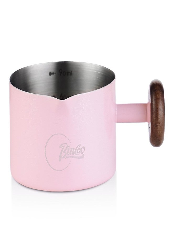 Bincoo Espresso Measuring Cup 90ml/3oz- Stainless Steel Coffee Dosing Cup with Handle & Scale,Perfect for Espresso Extraction & Coffee Beans, Barista Accessories for Coffee Lovers - Image 1