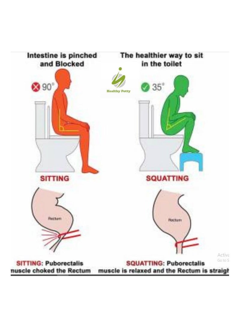 Shams 995 Wooden footrest to prevent colon diseases and constipation + wall support - Image 4