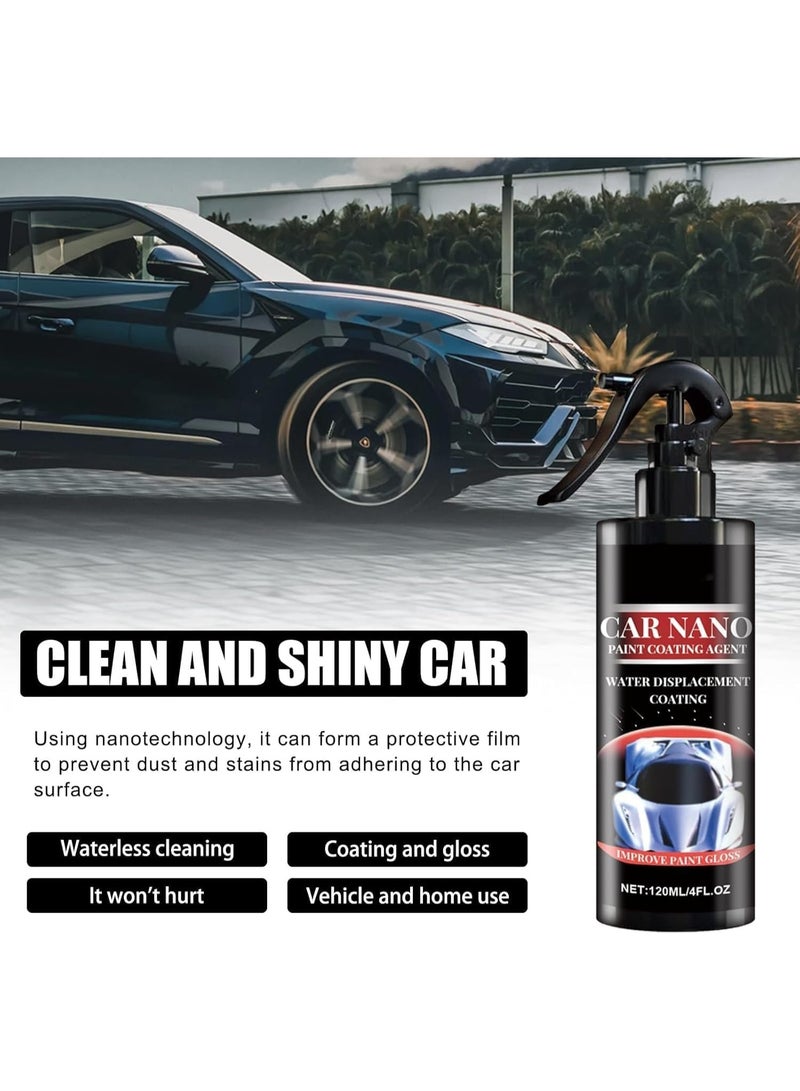 Homonth 120ml Homonth Nano Car Coating – Hydrophobic Paint Protection, Easy to Apply, Improves Gloss & Durability - Image 3