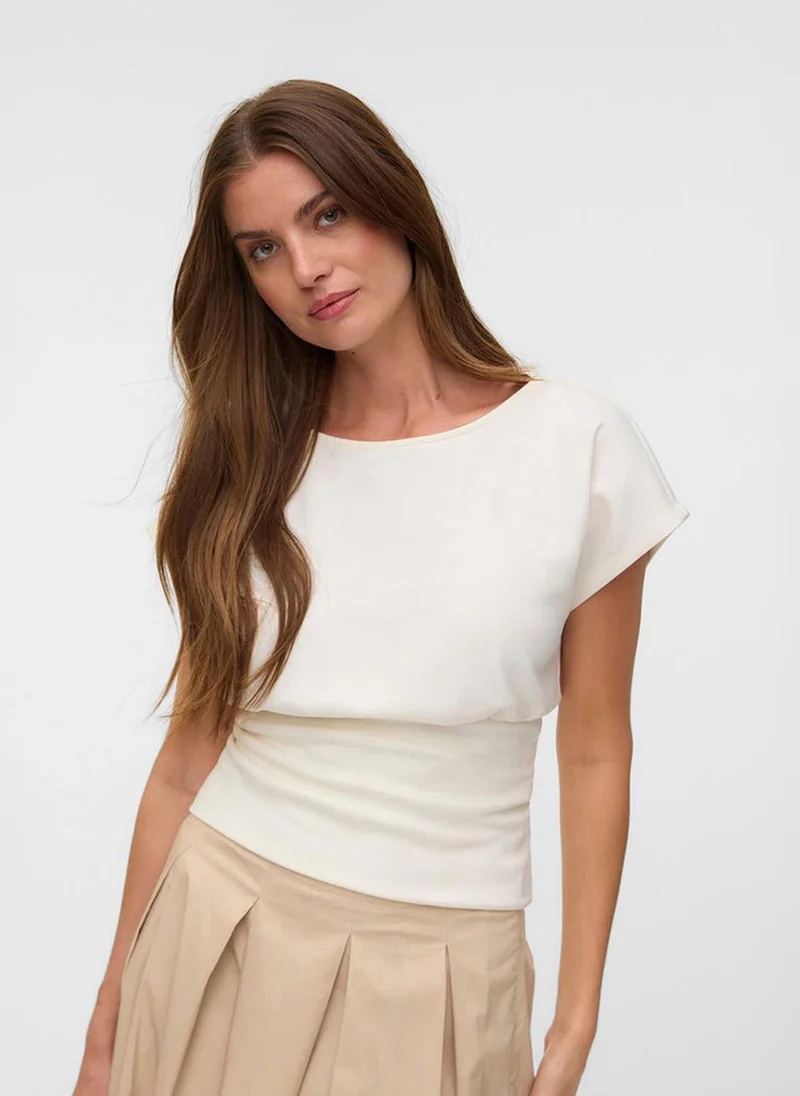فيرو مودا Women's VMSMILLA Sleeveless Waist Detail Jersey Top