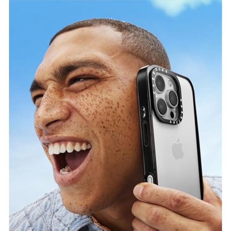 Casetify Compact Case for iPhone 15 Plus 【2X Military Grade Drop Tested / 4ft Drop Protection】 - Cheetah Paradise Pink - Clear Black - Image 2