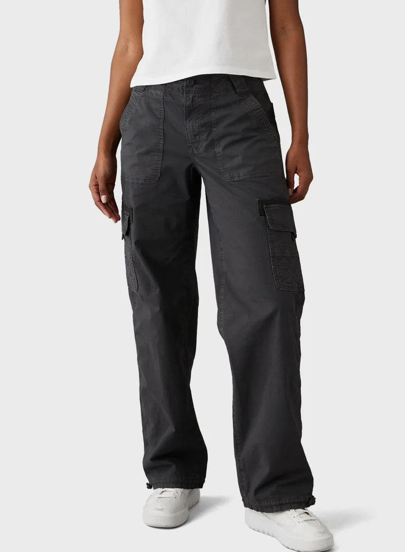 American Eagle High Waist Baggy Cargo Joggers