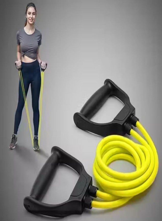 RPC99 Resistance Band with Dual Handles, Red, Rubber Tube, for Strength Training and Exercise - Image 4
