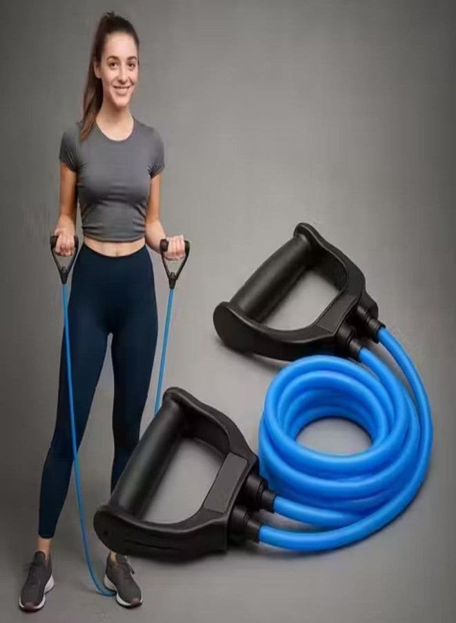 RPC99 Resistance Band with Dual Handles, Red, Rubber Tube, for Strength Training and Exercise - Image 3