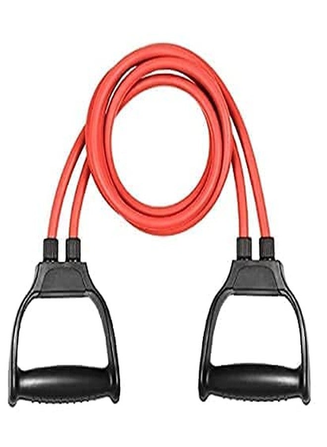 RPC99 Resistance Band with Dual Handles, Red, Rubber Tube, for Strength Training and Exercise - Image 1