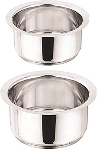 Liolis Stainless Steel 5 Pcs Tope Set Multipurpose Patila for Milk Boiling Patila Set for Home with Capacity 700ml 1300ml 1700ml 2200 2700ml Pack of 5 - Image 2