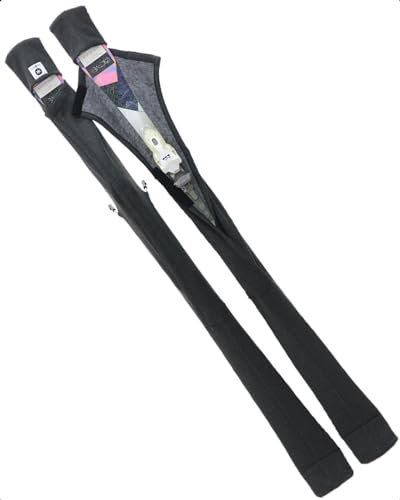 MONS Snow Skis Protection Fabric Soft Sleeve Cover Wide Open Easy Pack (M) - Image 1