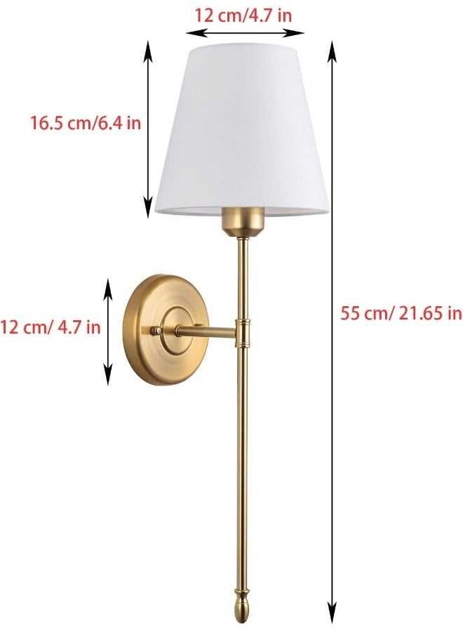 Battery Operated Wall Lamp Set Of 2 Wireless Wall Sconces Wall Light Fixtures With Remote Charging Bulbs Fabric Lampshade For Living Room Tv Wall Bedroom - Image 5
