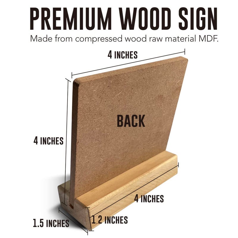 IYEZH البلد الرب هو الراعي الذي لا أريد آيات الكتاب المقدس لافتة خشبية ديكور ديكور ريفي تحفيزي المزمور 23 ديكور علامة مكتب مسيحي للمكتب المنزلي 4 × 4 بوصات - Image 4