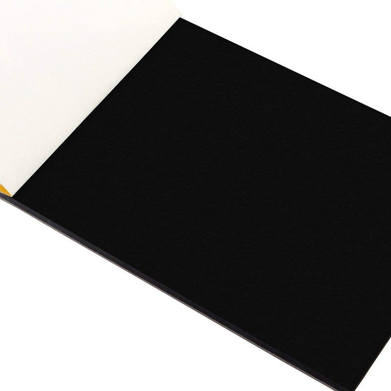 KABEER ART Kabeer Art Hardback A3, 140 GSM, Black Paper Sketch Drawing Pad, 420 x 297mm - 25 Sheets  - Image 5