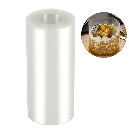 Ailaxq Cake Collars 6.3 x 394inch (5.9 mil thick) Transparent Acetate Sheets Rolls for Baking Surrounding Edge Decorating - Image 1