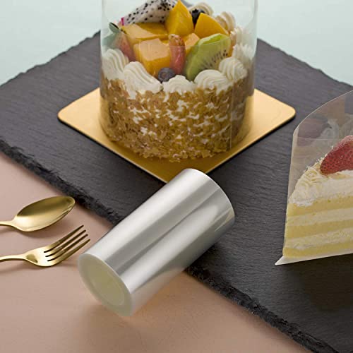 Ailaxq Cake Collars 6.3 x 394inch (5.9 mil thick) Transparent Acetate Sheets Rolls for Baking Surrounding Edge Decorating - Image 5