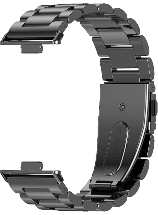 Strap Compatible with Huawei Watch Fit 3 Metal Straps Stainless Steel Bracelet Accessories For Smart Watches Huawei Watch Fit3 Adjustable Strap Metal Straps - Image 1