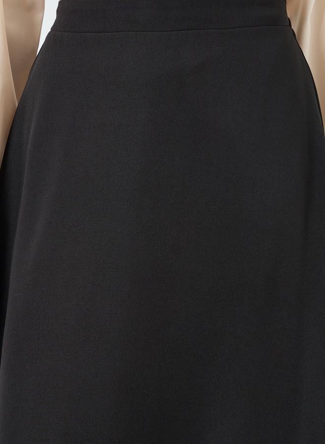 ستايلي تنورة طويلة سادة بحافة واسعة - Image 3