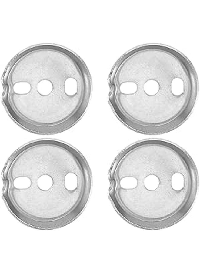 38.5mm Round Stainless Steel Wall Mount Brackets Set of 4 Replacement Towel Bar Hardware - Image 1