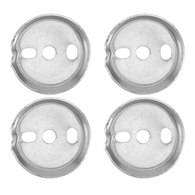 38.5mm Round Stainless Steel Wall Mount Brackets Set of 4 Replacement Towel Bar Hardware - Image 2