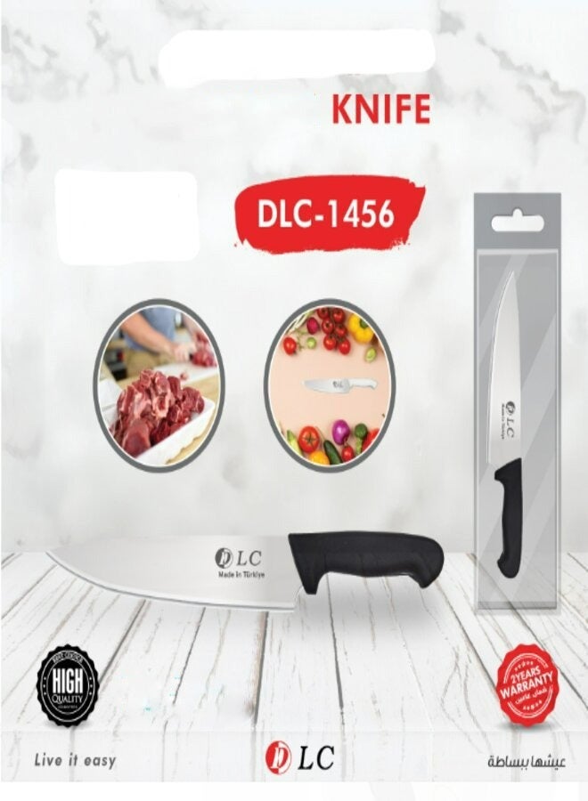 دي إل سي  سكين مطبخ من الفولاذ المقاوم للصدأ للحوم والخضروات