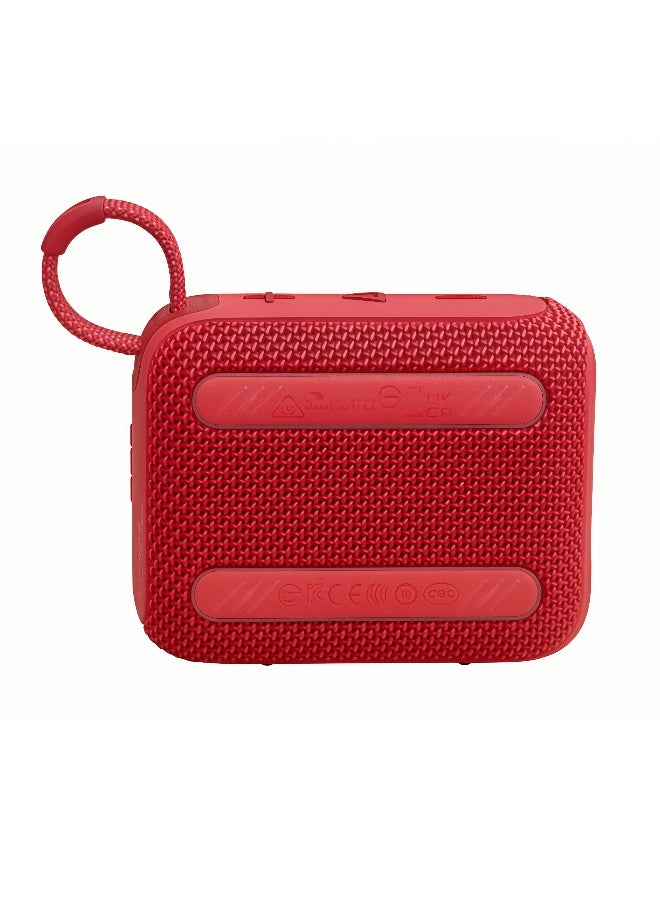 JBL Go4-Portable Waterproof and Dustproof Wireless Bluetooth Speaker, Big Pro Sound with Punchy bass,Built-in long-lasting battery, Made in Part with Recycled Materials Red - Image 4