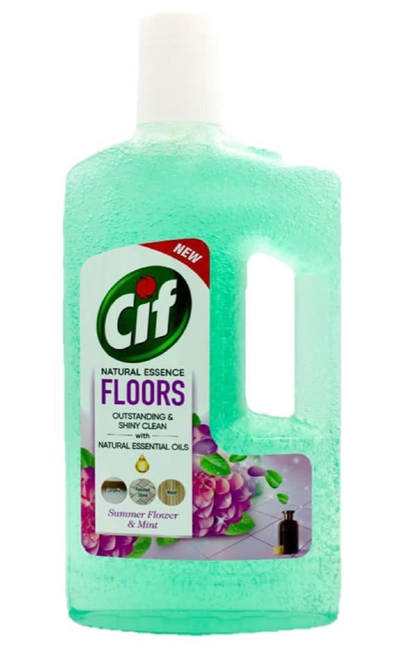 Cif Natural Essence Disinfectant Floor Cleaner Summer Flower and Mint Scent 997ml - Image 4