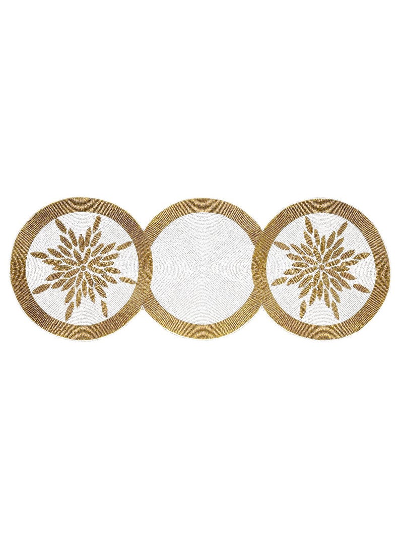AIVIK Premium Handcraf Beautiful Beaded Table Runner Craftsmanship 13 36 Inch BR006 - Image 4