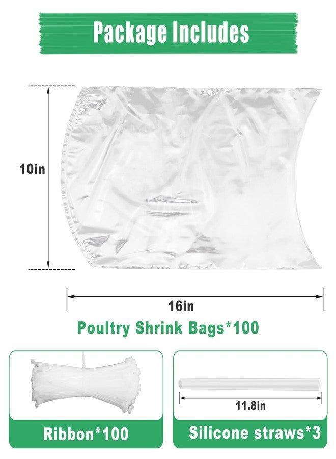 Hoqqf Poultry Shrink Bags 10x16" (100 Pack) - BPA Free Freezer Safe - Image 5