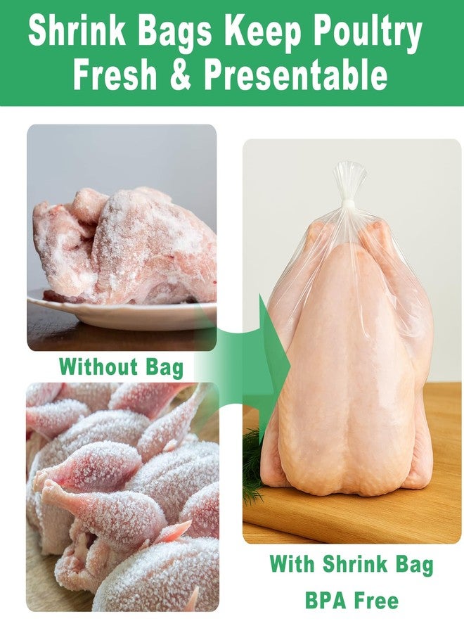 Hoqqf Poultry Shrink Bags 10x16" (100 Pack) - BPA Free Freezer Safe - Image 2