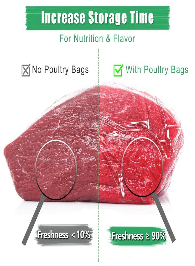 Hoqqf Poultry Shrink Bags 10x16" (100 Pack) - BPA Free Freezer Safe - Image 3