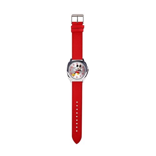 Zoop Disney Mickey Mouse Analog Watch with Silver Dial & Red Strap for Boys Kids, from House of Titan - 16055SL01 - Image 2