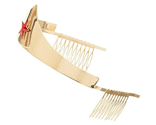 Bioworld DC Comics Wonder Woman Golden Tiara with Red Gem Star - Image 3