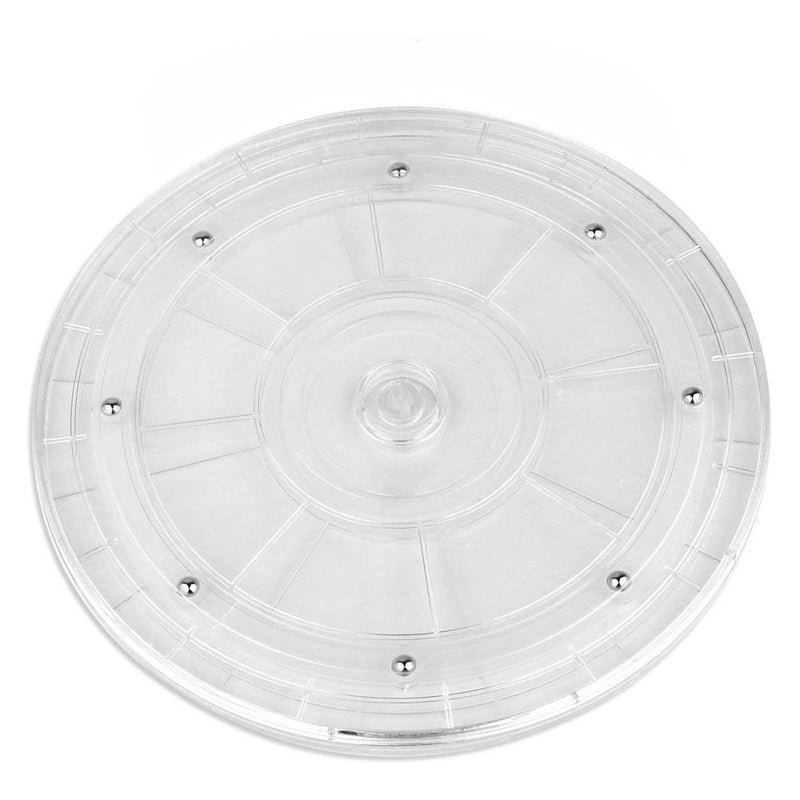 OrangeTag Heavy Duty Lazy Susan Turntable Organizer Acrylic 8 Inch Organizers for Kitchen Corner Cabinets Spice Rack Cake Decorating TV Laptop Computer Monitor 