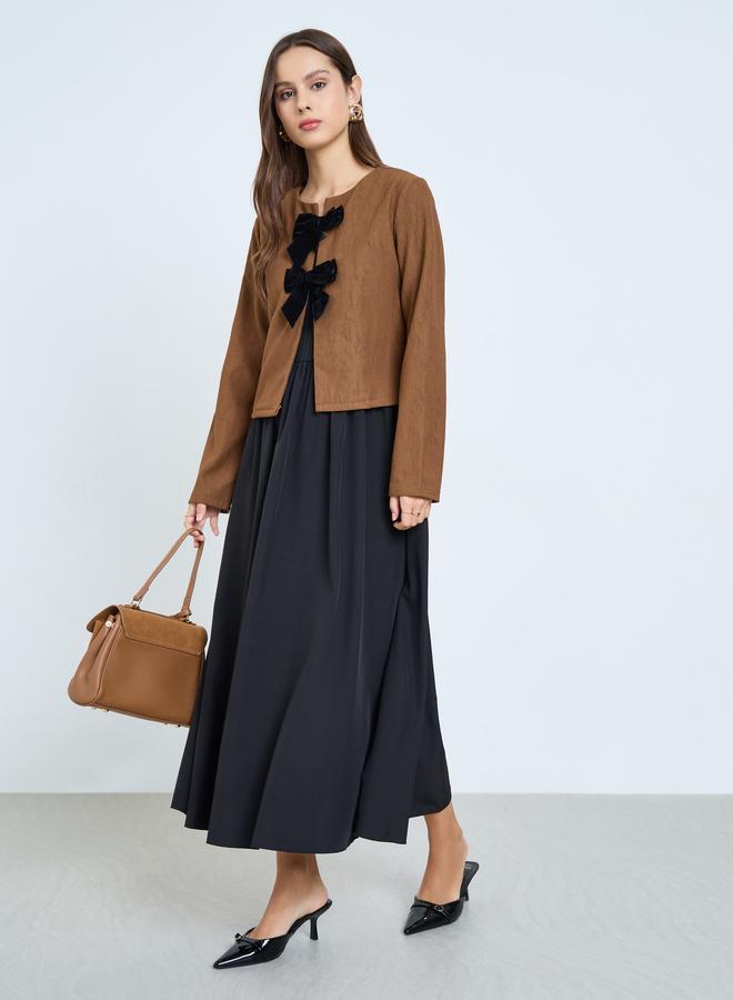 Take Two Bow Front Cardigan and Maxi Dress Co-ords - Image 2