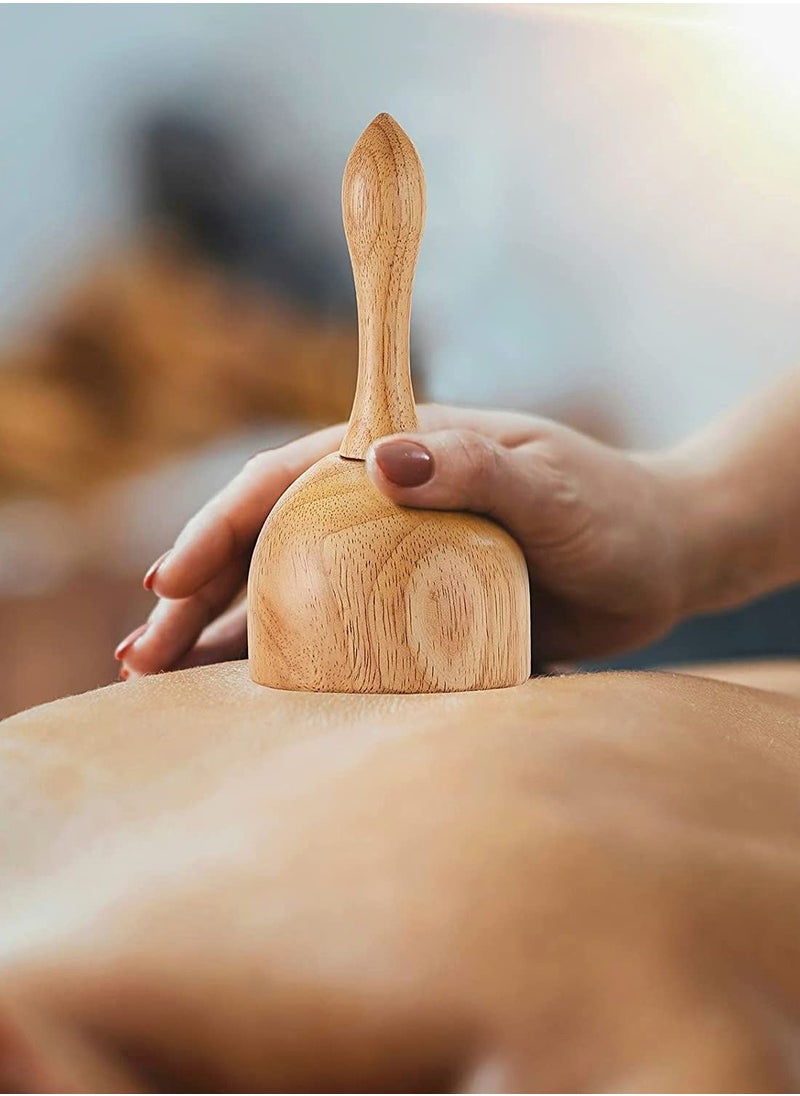 Y&D Wood Massage Tool Include Wooden Handheld Cup and Mushroom  - Image 5