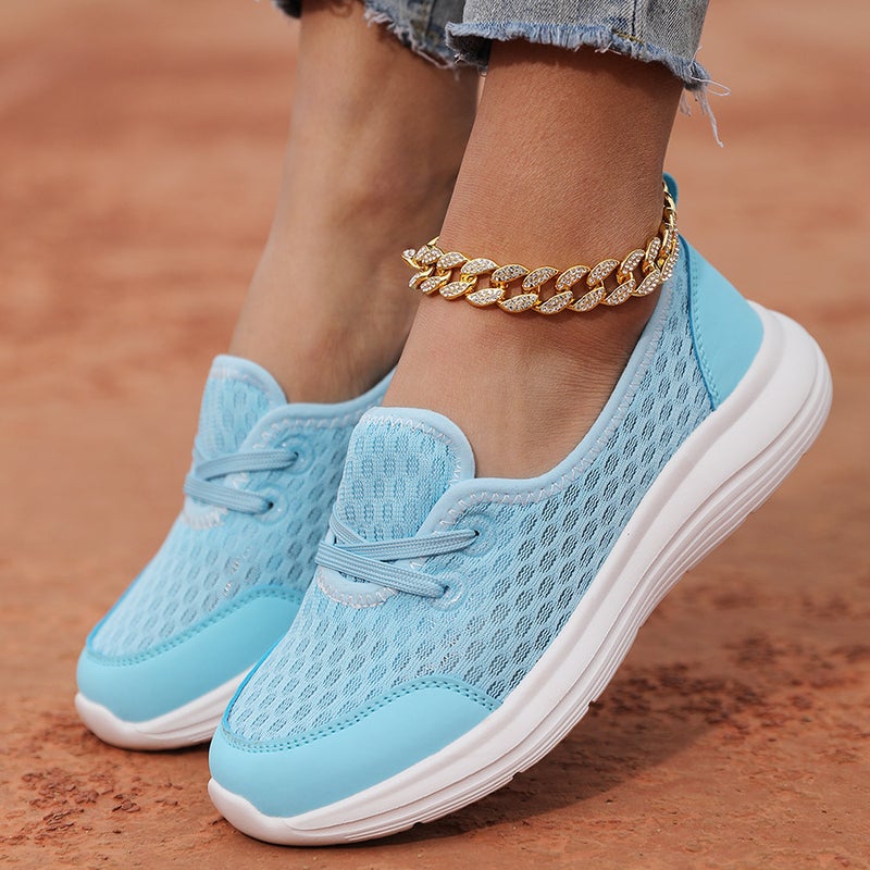 2024 Spring Cross-Border Large Size Slip-On Slip-On Casual Women's Shoes Mom's Shoes Low-Top Flat-Soled Walking Shoes - Image 5