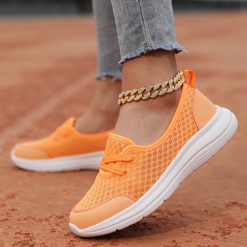 2024 Spring Cross-Border Large Size Slip-On Slip-On Casual Women's Shoes Mom's Shoes Low-Top Flat-Soled Walking Shoes - Image 2