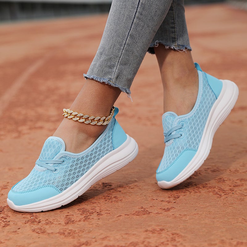 2024 Spring Cross-Border Large Size Slip-On Slip-On Casual Women's Shoes Mom's Shoes Low-Top Flat-Soled Walking Shoes - Image 3