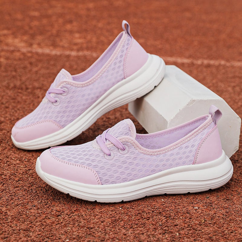 2024 Spring Cross-Border Large Size Slip-On Slip-On Casual Women's Shoes Mom's Shoes Low-Top Flat-Soled Walking Shoes - Image 4