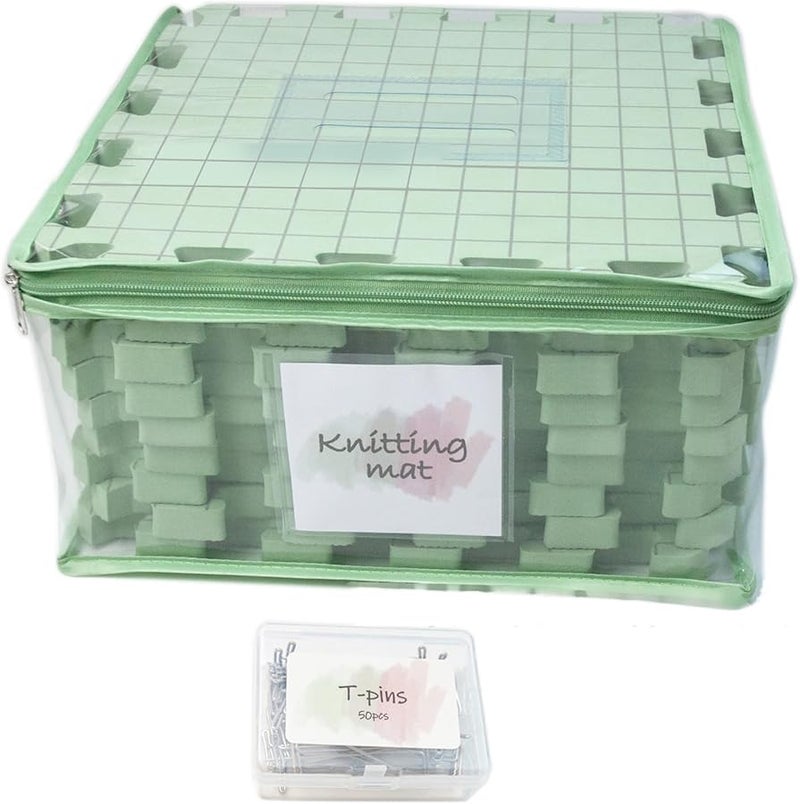 EVA Crochet Blocking Mats Thick Grids Board For Knitting And Needleworks Projects - Image 1